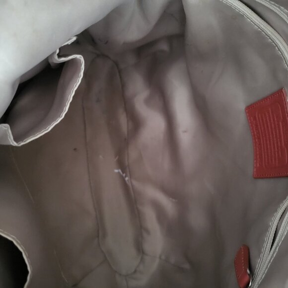 coach orange leather bag - Picture 5 of 6